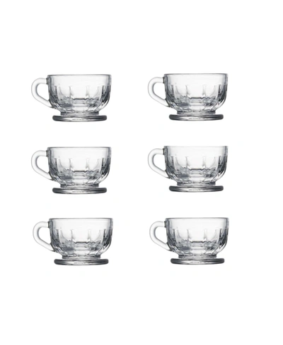La Rochere Flore 3.5 Ounce Espresso Cup, Set Of 6 In Clear