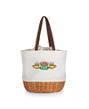 Picnic Time Friends Coronado Basket Tote In Beige Canvas