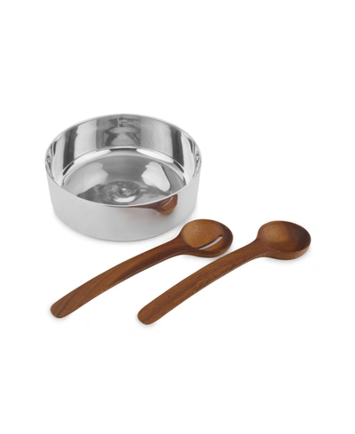 NAMBE NEST CHILLABLE 9.5" ROUND 3 PIECE SALAD SET WITH SERVERS