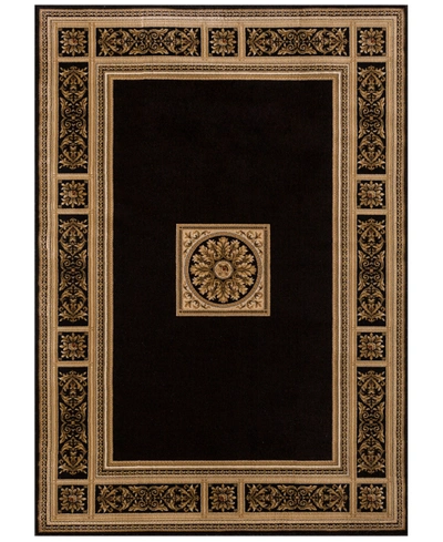 Km Home Sanford Milan 3'3" X 5'3" Area Rug, Created For Macy's In Black