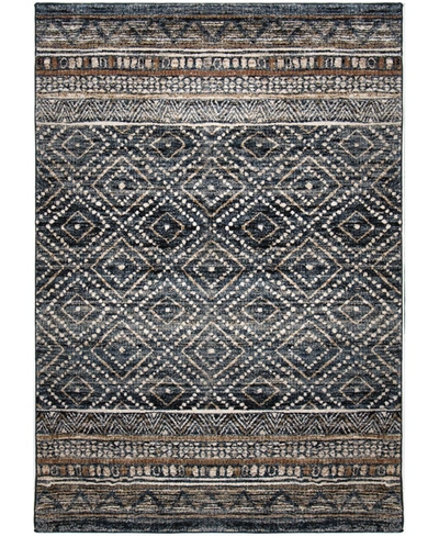 Palmetto Living Orian Adagio Coastal Pier Indigo 5'1" X 7'6" Area Rug