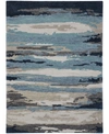 AMER RUGS ABSTRACT ABS-4 BLUE 5' X 8' AREA RUG