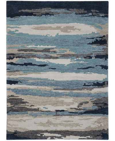 Amer Rugs Abstract Abs-4 Blue 5' X 8' Area Rug