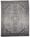 Simply Woven Sarrant R3967 Charcoal 2'8" X 10' Runner Rug In Charcoal