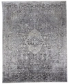 Simply Woven Sarrant R3966 Gray 2'8" X 8' Runner Rug In Gray