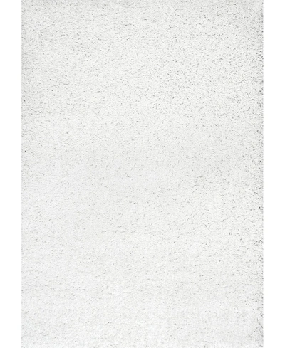 Nuloom Easy Shag Marleen Plush White 5'3" X 7'6" Area Rug