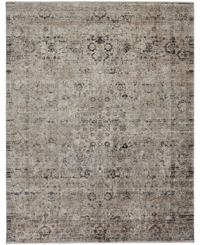 Simply Woven Caprio R3958 Sand 2'6" X 12' Runner Rug