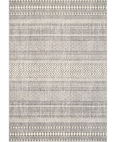 Nuloom Creek Striped Antonella Gray 5' X 8' Area Rug