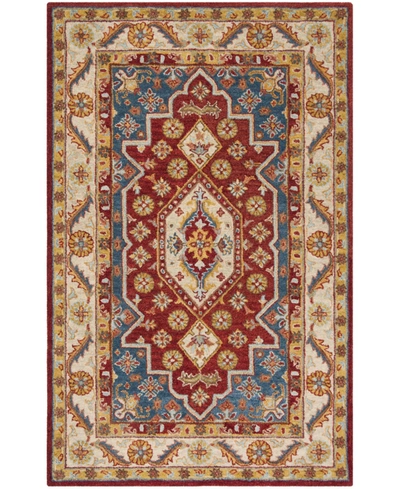 Safavieh Antiquity At503 Red And Blue 6' X 9' Area Rug