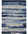 AMER RUGS ABSTRACT ABS-7 NAVY 5' X 8' AREA RUG