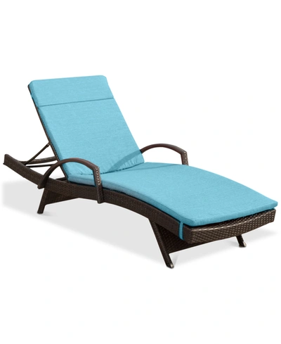 Noble House Hayden Outdoor Chaise Lounge (set Of 2) In Brown