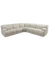 MWHOME SEBASTON 5-PC. FABRIC SECTIONAL WITH 2 POWER MOTION RECLINERS, CREATED FOR MACY'S