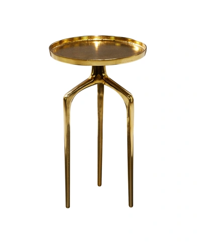 Rosemary Lane Contemporary Accent Table In Gold-tone