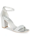 Bandolino Armory Womens Dress Sandals In Silver-tone
