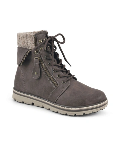 CLIFFS BY WHITE MOUNTAIN WOMEN'S KAYLEE LACE-UP BOOTS
