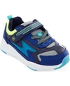 Stride Rite Toddler Boys Lighted Cosmic Sneakers In Navy Multi