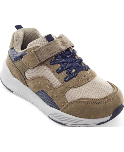 Stride Rite Little Boys Made To Play Brighton Sneakers In Taupe