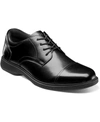 Nunn Bush Men's Kore Pro Cap Toe Oxford With Slip Resistant Comfort Technology In Black