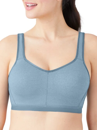 Wacoal U'sport Breathable Mesh-panel Sports Bra 855229 In China Blue