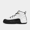 Nike Jordan Little Kids' Air Retro 12 Basketball Shoes In White/metallic Gold/black