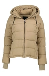 Noize Gracie Hooded Puffer Jacket In Sand