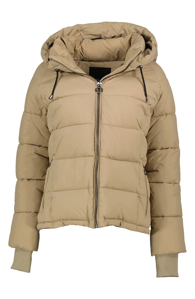 Noize Gracie Hooded Puffer Jacket In Sand