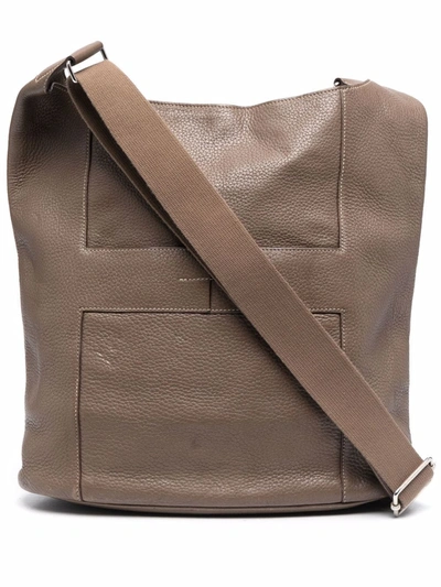 Pre-owned Hermes 2000s  H Patch Shoulder Bag In 灰色