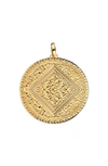 Monica Vinader Marie 18ct Yellow-gold Vermeil Mini Pendant In Yellow Gold