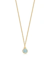 Yellow Gold/ Aquamarine