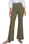 Nydj Sculpt-her(tm) Pull-on Wide Leg Pants In Moss