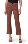 Joe's The Callie Coated High Waist Ankle Bootcut Jeans In Cinnamon