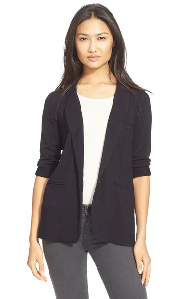 Joie Neville Knit Blazer In Caviar