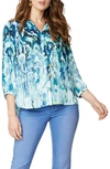 Nydj High/low Crepe Blouse In Summerland