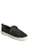 Sperry Womens Lace-up Canvas Casual And Fashion Sneakers In Black