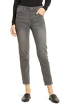 Wit & Wisdom Side Slit Skinny Jeans In Gy-grey