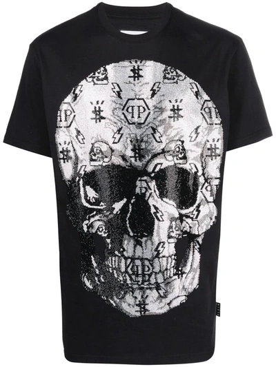 Philipp Plein Skull-print Short-sleeved T-shirt In Black