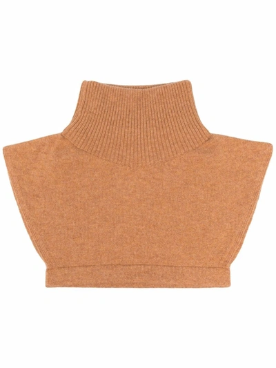 Barrie High Neck Cashmere Collar In Nude