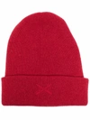 BARRIE EMBROIDERED CASHMERE BEANIE