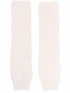 Barrie Cashmere Mittens In Weiss