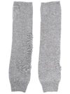 Barrie Cashmere Mittens In Grau