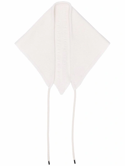 Barrie Draped-strap Cashmere Foulard In Nude