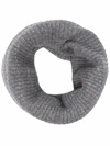 Barrie Ribbed-knit Cashmere Snood In Grau
