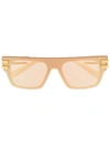 Balmain Square-frame Sunglasses In Nude