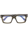 Cutler And Gross Square-frame Glasses In Grün