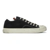 Acne Studios Black Canvas Low-top Sneakers