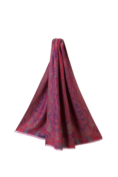 Etro Wool Blend Scarf In Multicolor