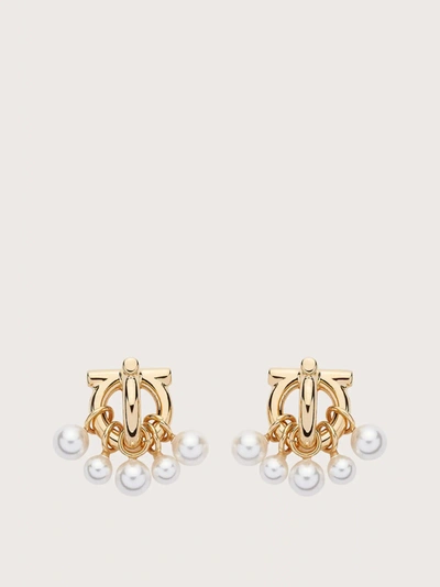 Ferragamo Gancini Earrings In Gold