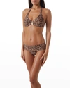 Melissa Odabash Provence Fold-over Bikini Swim Bottoms In Cheetah