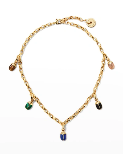 Mignonne Gavigan Scarab Lux Necklace In Multi