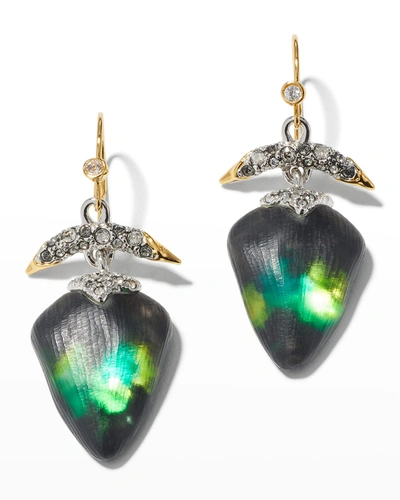 Alexis Bittar Solanales Crystal Lake Crescent Lucite Arc Drop Earrings In Metallic